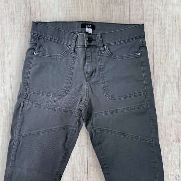 BDG Urban Outfitters Gray Olive Green Skinny Ankle Zip Stretch Utility Pants 27 - Picture 7 of 7